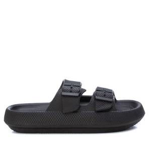 NEW XTI men's double buckle slides in black
